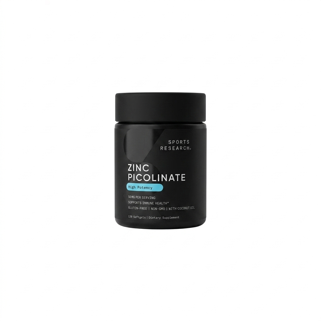 (Pre-Order) Sports Research Zinc Picolinate 50mg, 120 Softgels